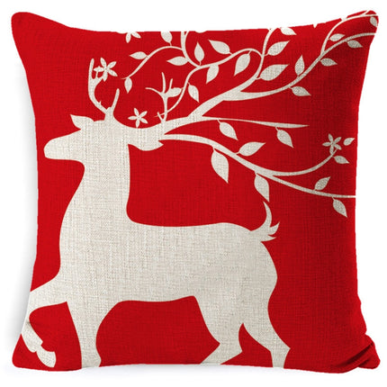 Christmas Linen Red Hug Pillowcase Without Pillow Core, 45 x 45cm