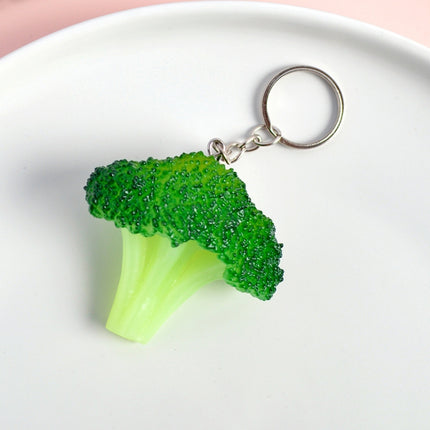 PVC Simulation Vegetable Model Pendant Creative Play House Small Toys, 3 PCS Keychain Hot Dog, 3 PCS Keychain Corn, 3 PCS Keychain Broccoli, 10 PCS Keychain Fungus, 5 PCS Keychain Lotus Root, 5 PCS Keychain Kelp, 5 PCS Keychain Ham Sausage