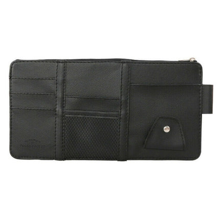 2 PCS Auto Sun Visor Card Clip Business Card Glasses Clip Zipper Car Mobile Phone Document Folder, Gray, Beige, Black, Red, Pink, Blue