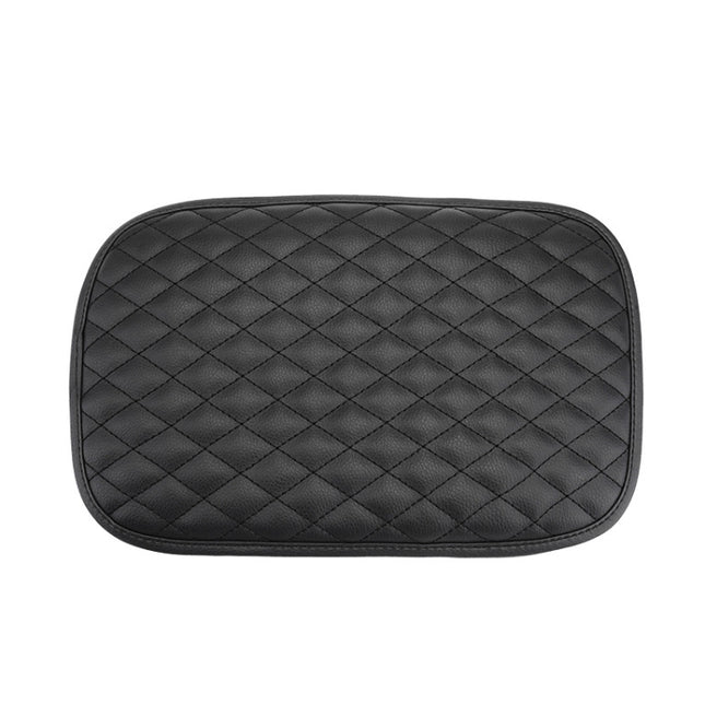 Leather Car Universal Central Armrests Pad Anti-Slip Armrest Box Mat, Universal