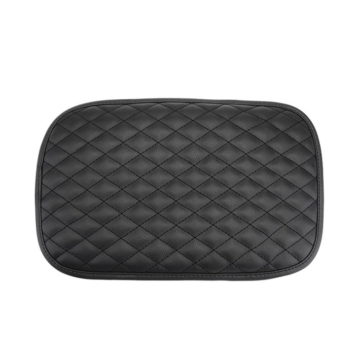 Leather Car Universal Central Armrests Pad Anti-Slip Armrest Box Mat, Universal