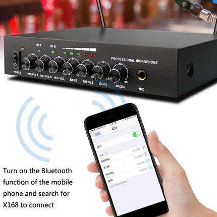 S-16-1 Household Smart TV U Segment Bluetooth Wireless Microphone With Tuning Reverberation 1 In 2, US Plug