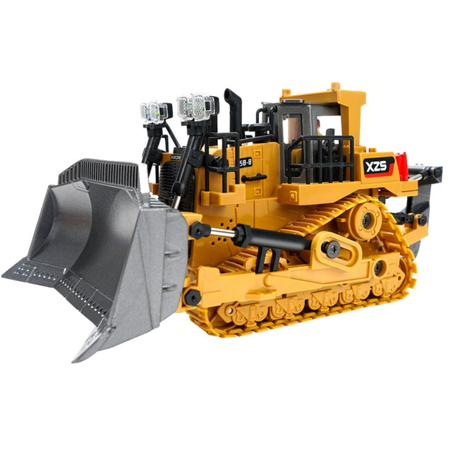 2.4G Remote Control Nine-Channel Crawler Heavy Bulldozer Children Remote Control Toy Alloy Excavator, 1031 Alloy Excavator