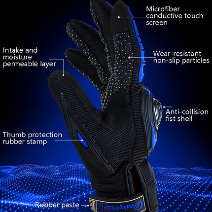 Riding Tribe MCS-17 Motorcycle Gloves Touch Screen Outdoor Riding Gloves, M, L, XL, XXL