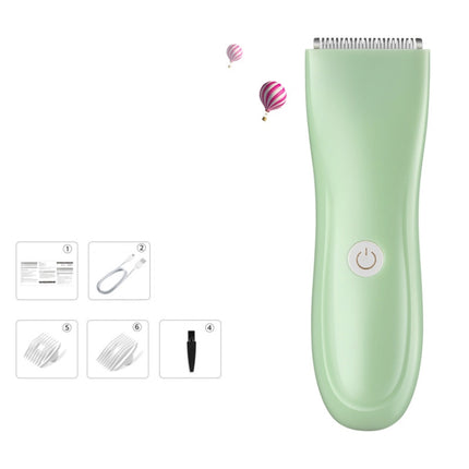 Infant And Children Hair Clipper Electric Hair Clipper Rechargeable Shaving Cutter, Green, Pink