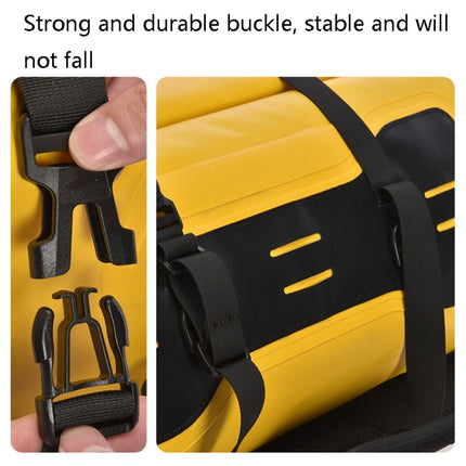 AFISHTOUR FM2031 40L Waterproof Travel Luggage Bag Large Capacity Motorcycle Rear Seat Bag, Yellow, Black