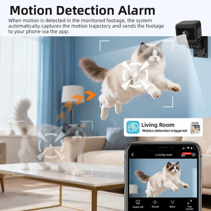 Mini Wireless Battery-Powered Camera, W11 White, W11 Black
