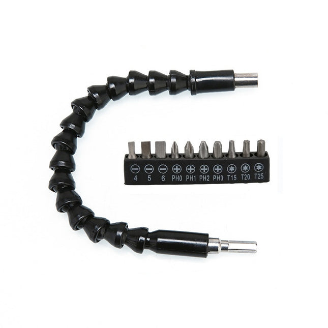 Electric Drill Universal Coupling Sleeve Bit Set Multifunctional Flexible Shaft Electric Drill Accessory Set, Style: 20 PCS / Set, 11 PCS / Set, 20 PCS / Set, 32 PCS / Set