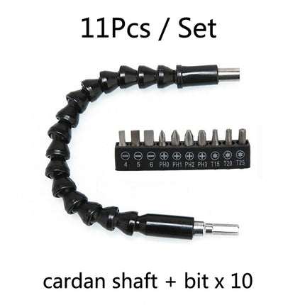 Electric Drill Universal Coupling Sleeve Bit Set Multifunctional Flexible Shaft Electric Drill Accessory Set, Style: 20 PCS / Set, 11 PCS / Set, 20 PCS / Set, 32 PCS / Set