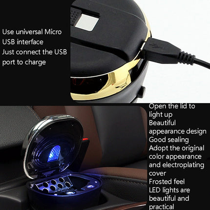 N09C Car Ashtray With Lamp And Cover Car Ashtray, N09C
