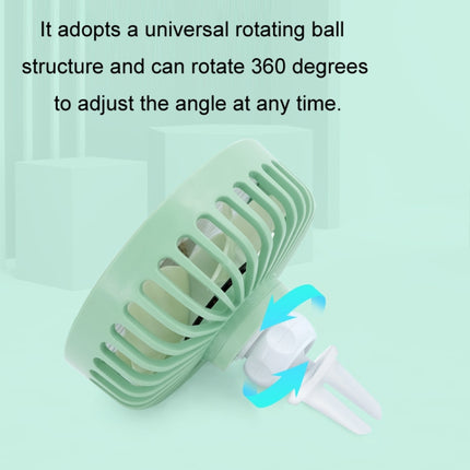 Car USB Air Mouth Balm Fan with Colored Breathing Light