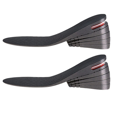 032 Adjust Inner Height Insole Free Size Cutable Insole, Colour: Black 2 Layers (about 4cm), Black Single Layer (about 2.5cm), Black 2 Layers (about 4cm), Black 3 Layers (about 5.5cm), Black 4 Layers (about 7cm), Black 5 Layers(about 8.5cm)