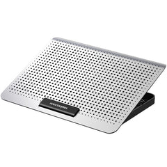 ICE COOREL Laptop Aluminum Alloy Radiator Fan Silent Notebook Cooling Bracket, Space Silver, Tungsten Gold Black, Six-Fan Space Silver, Six-Fan Tungsten Gold Black