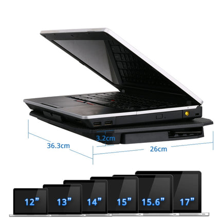 ICE COOREL N106 Laptop Base Adjustment Radiator Dual-Fan Notebook Cooling Bracket, Standard Version (Blue Light), Luxury Version (Knight Dark), Luxury Version (Ivory White), Luxury Version (Sea Blue), Flagship Version (Knight Black)                    ...