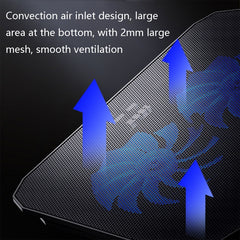 ICE COOREL N106 Laptop Base Adjustment Radiator Dual-Fan Notebook Cooling Bracket, Standard Version (Blue Light), Standard Version (Red Light), Luxury Version (Knight Dark), Luxury Version (Ivory White), Luxury Version (Sea Blue)�����������������������...