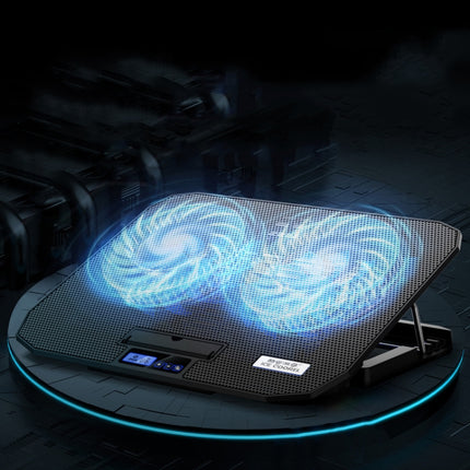 ICE COOREL N106 Laptop Base Adjustment Radiator Dual-Fan Notebook Cooling Bracket, Standard Version (Blue Light), Luxury Version (Knight Dark), Luxury Version (Ivory White), Luxury Version (Sea Blue), Flagship Version (Knight Black)                    ...