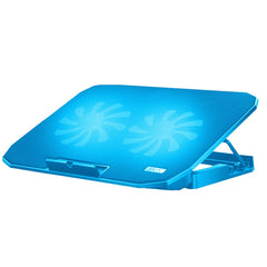 ICE COOREL N106 Laptop Base Adjustment Radiator Dual-Fan Notebook Cooling Bracket, Standard Version (Blue Light), Standard Version (Red Light), Luxury Version (Knight Dark), Luxury Version (Ivory White), Luxury Version (Sea Blue)�����������������������...