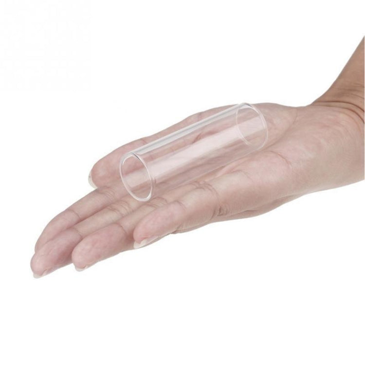 M02219 4 in 1 Plexiglass Slid Bar + Stainless Steel Slid Bar + Celluloid Guitar Finger Pick + Plastic Box Set, Plexiglass Slid Bar