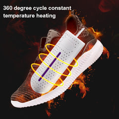 10W Household Shoe Dryer Shoe Deodorant Shoe Dryer Smart Timed Folding Shoe Baker Socks Dryer, With Purple Lamp EU Plug, Without Purple Lamp  EU Plug