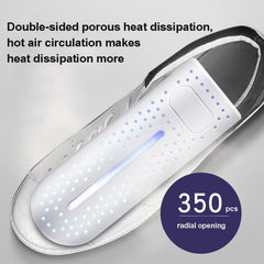 10W Household Shoe Dryer Shoe Deodorant Shoe Dryer Smart Timed Folding Shoe Baker Socks Dryer, With Purple Lamp EU Plug, Without Purple Lamp  EU Plug