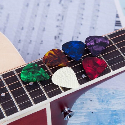 100 PCS Guitar Universal ABS Celluloid Pick Shrapnel Color Random Delivery, ABS 0.46mm, Celluloid 0.46mm, Celluloid 0.71mm, Celluloid 0.96mm