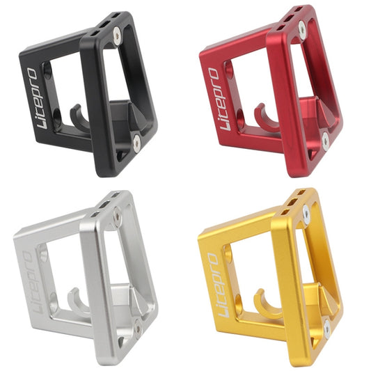 Litepro Split Pig Nose Rest Aluminum Alloy Front Shelf Installed Seat, Black, Red, Silver, Gold