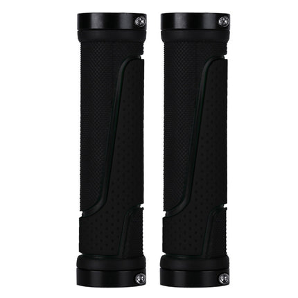 1pair BG-0404 Bicycle Rubber Handle Cover The Mountain Bike Bilateral Lock Dead Anti-Slip Handle Cover