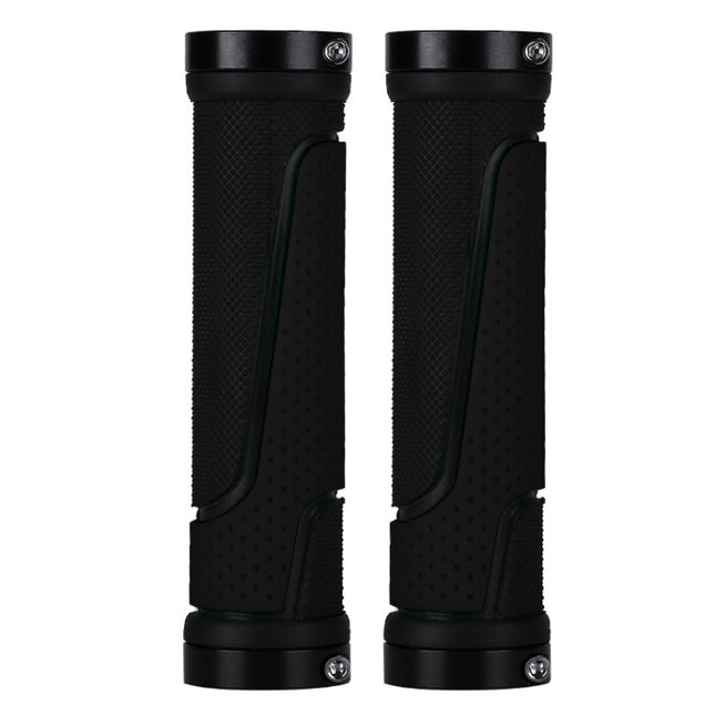 1pair BG-0404 Bicycle Rubber Handle Cover The Mountain Bike Bilateral Lock Dead Anti-Slip Handle Cover