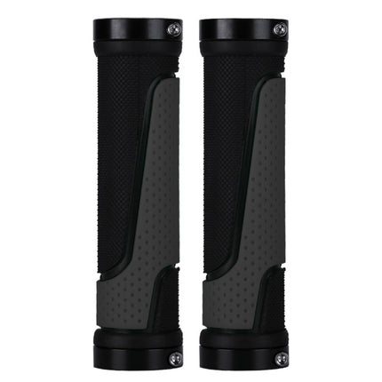 1pair BG-0404 Bicycle Rubber Handle Cover The Mountain Bike Bilateral Lock Dead Anti-Slip Handle Cover