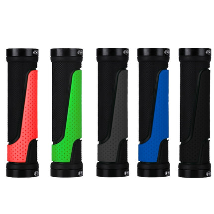 1pair BG-0404 Bicycle Rubber Handle Cover The Mountain Bike Bilateral Lock Dead Anti-Slip Handle Cover