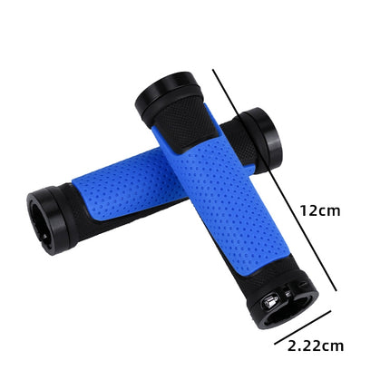 1pair BG-0404 Bicycle Rubber Handle Cover The Mountain Bike Bilateral Lock Dead Anti-Slip Handle Cover