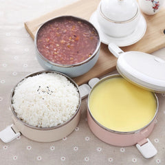 Gradient Color Lunch Box Food Bento Box Stainless Steel Container