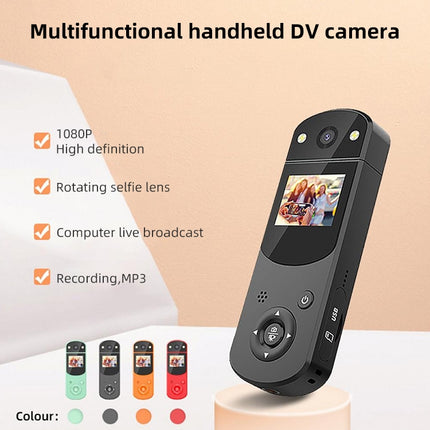D2 HD 1080P Multi-Function Digital Video Camera Sports DV Camera Live Computer Camera Recorder, Red, Green, Black, Orange