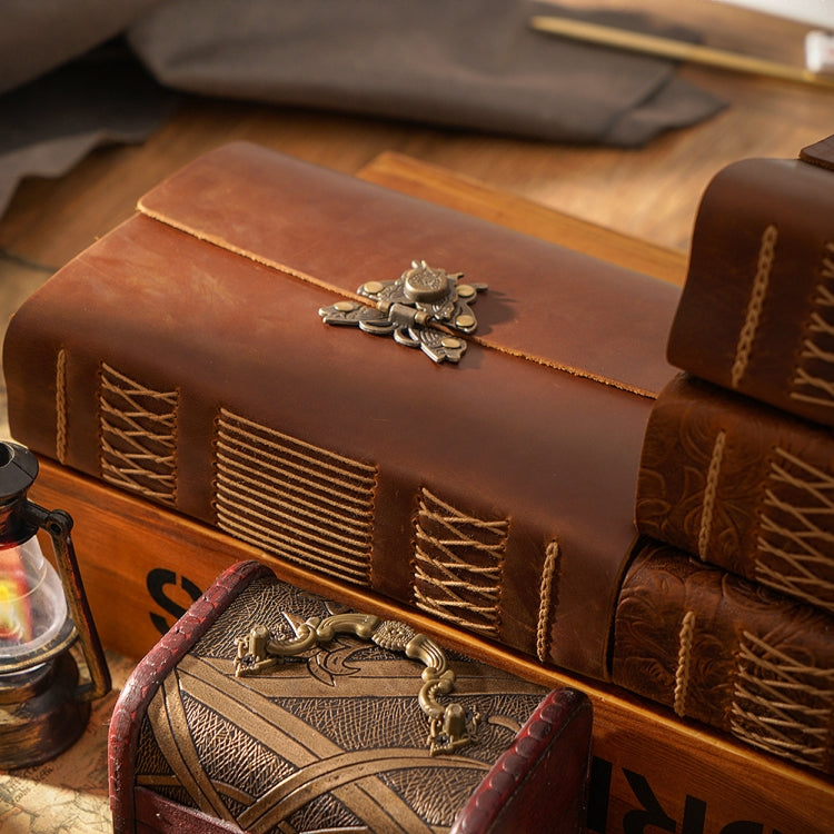 Handmade Sketchbook Cowhide Notebook Retro Notepad Notebook Diary Gift