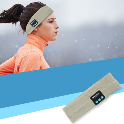 Bluetooth Headset Sports Headband Outdoor Running Yoga Sweat-Absorbent Headscarf, Black, Gray, Dark Gray, Red