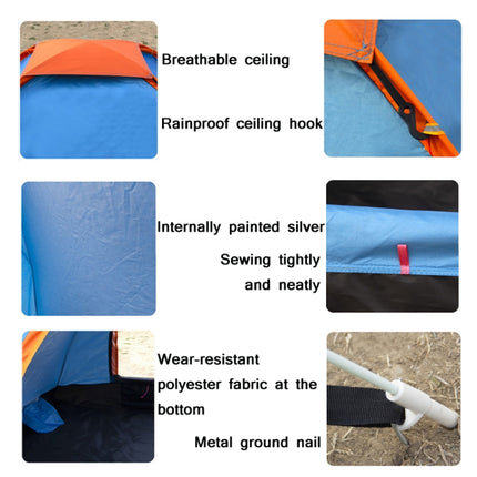Outdoor Camping Beach Rainproof Sun-proof Automatic Quick Install Tent, For Single People, For Double People, For 3-4 People