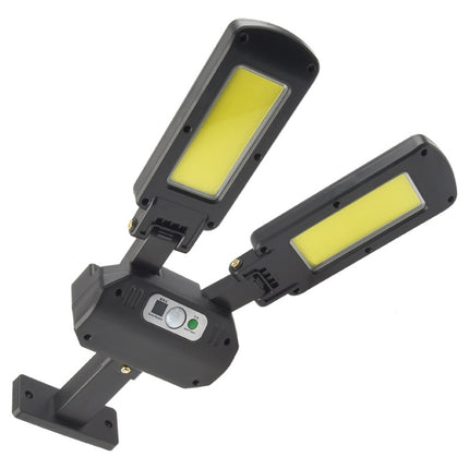 TG-TY097 2-Heads Solar Light Outdoor Human Body Induction Wall Lamp Garden Street LED Light, 200 COB