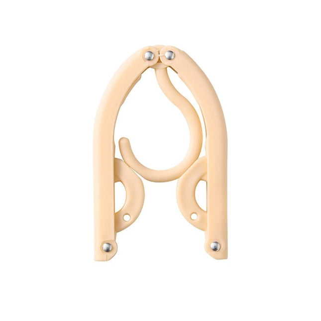 3pcs Portable Travel Folding Hanger Multi-Function Plastic Drying Rack, 3pcs Beige, 3pcs Blue, 3pcs Pink, 3pcs Green