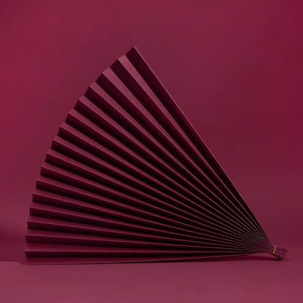 69x39cm Photo Props Hard Cardboard Folding Fan Photography Background Folded Paper