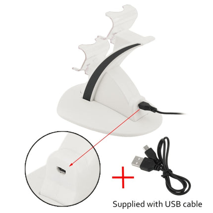 IPLAY LED Micro Dual Controller Holder Charger 2 LED Micro USB Handle Fast Charging Dock Station Stand Charger for PS4 Controller, For Xbox One Controller