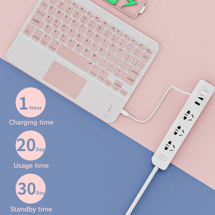 871 Teclado inalámbrico portátil Bluetooth de 9,7 pulgadas con pantalla táctil iPad + juego de mouse para iPad, rosa + mouse, verde menta + mouse, verde + mouse, amarillo + mouse, blanco + mouse, negro + mouse
