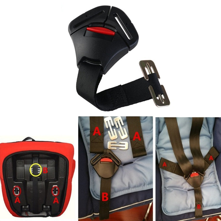 CA-00200 Universal Car Child Safety Seat Accessories Standard Five-Point Snap-Clad With Lock Buckle ISOFIX Interface