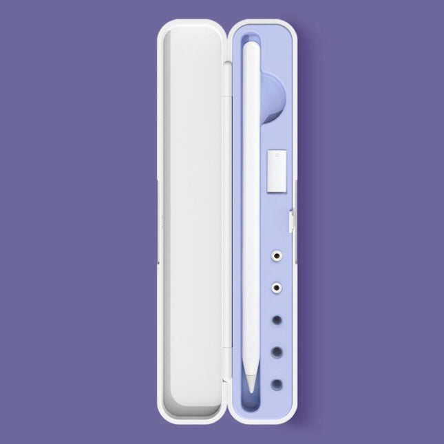 Estuche de silicona para guardar lápices ópticos Apple Pencil 1/2. Especificaciones: 8 mm (negro grafito), 8 mm (morado clavo), 8 mm (verde noche oscuro), 8 mm (azul glaciar), 10 mm (negro grafito), 10 mm (morado clavo), 10 mm (verde noche oscuro).