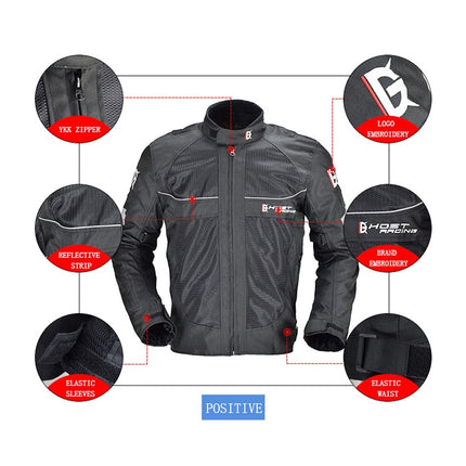 GHOST RACING GR-Y05 Motorcycle Cycling Cloth Men Knight Racing Jacket Keep Warm Anti-Fall Locomotive Off-Road Suit, L, XL, XXL, XXXL