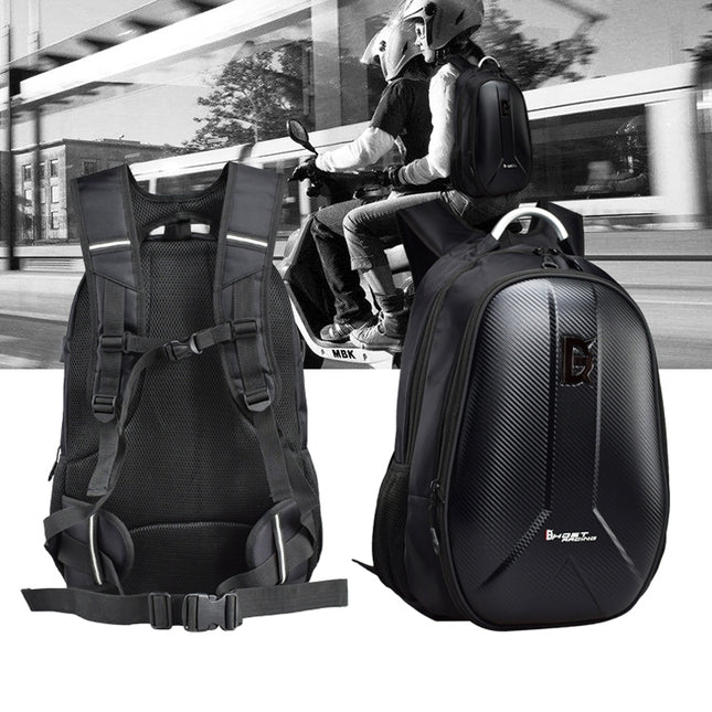GHOST RACING GR-BB02 Men Motorcycle Riding Backpack Helmet Hard Shell Backpack Locomotive Travel Computer Bag
