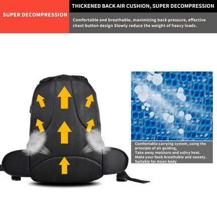 GHOST RACING GR-BB02 Men Motorcycle Riding Backpack Helmet Hard Shell Backpack Locomotive Travel Computer Bag