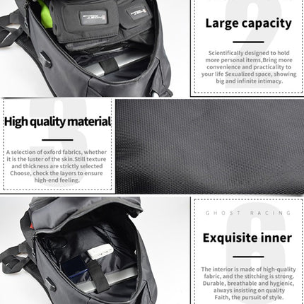 GHOST RACING GR-BB02 Men Motorcycle Riding Backpack Helmet Hard Shell Backpack Locomotive Travel Computer Bag