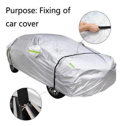 Car Jacket Windproof Belt Outer Garment Fixing Rope Anti-Strong Wind Thickening Adjustable Fixed Car Binding Belt, 2 PCS / Set