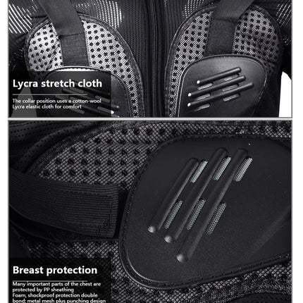 GHOST RACING F060 Motorcycle Armor Suit Riding Protective Gear Chest Protector Elbow Pad Fall Protection Suit