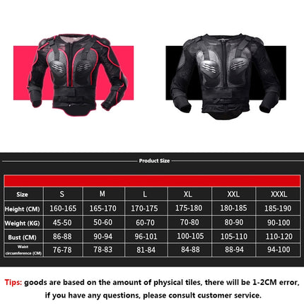 GHOST RACING F060 Motorcycle Armor Suit Riding Protective Gear Chest Protector Elbow Pad Fall Protection Suit